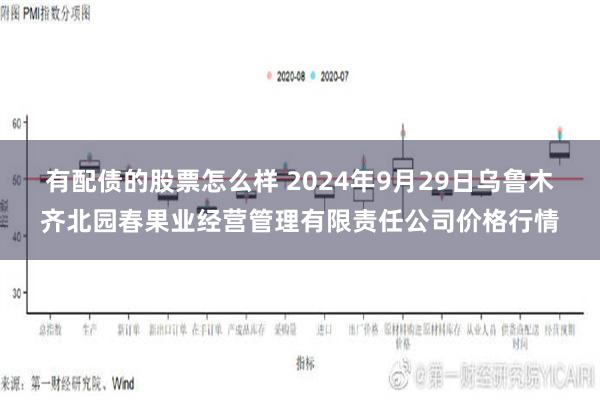 有配债的股票怎么样 2024年9月29日乌鲁木齐北园春果业经营管理有限责任公司价格行情