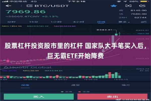 股票杠杆投资股市里的杠杆 国家队大手笔买入后，巨无霸ETF开始降费