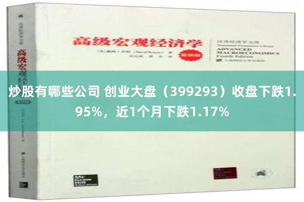 炒股有哪些公司 创业大盘（399293）收盘下跌1.95%，近1个月下跌1.17%