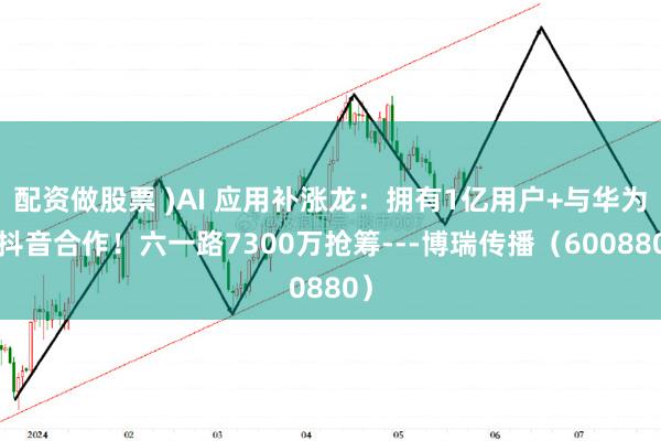 配资做股票 )AI 应用补涨龙：拥有1亿用户+与华为+抖音合作！六一路7300万抢筹---博瑞传播（600880）